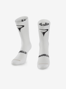 Skarpetki kolarskie Pinarello Light Socks End of Discussion - białe